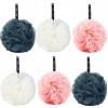 6PCS Fleurs de Douche, XOPOZON Éponges de Bain Exfoliantes, Bain de Mousse Loofahs Brosse À Nettoyer, Douche Éponge pour aux 