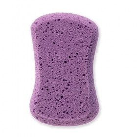 MartiniSPA - Hygiene+ - Éponge corps extra douce, 13,5 x 8,5 x 5 cm, polyuréthane avec ions argentés, couleur aléatoire viol