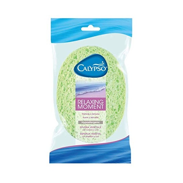 Calypso Relax Éponge en loofa avec coton et lin, couleurs assorties