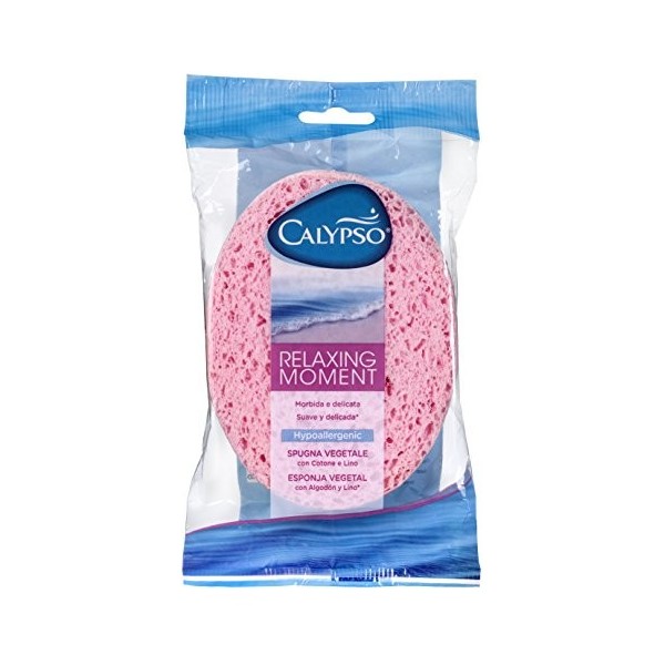 Calypso Relax Éponge en loofa avec coton et lin, couleurs assorties