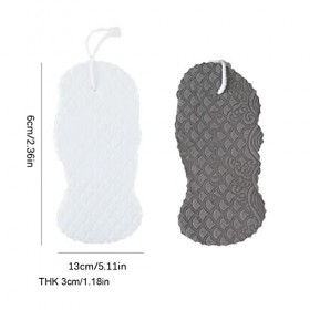 Teegxddy 2PCS Sponge de Bain Exfoliant Super Doux,Eponge Bain Exfoliation Corps,Eponge de Bain Exfoliant, pour Femmes,Hommes,