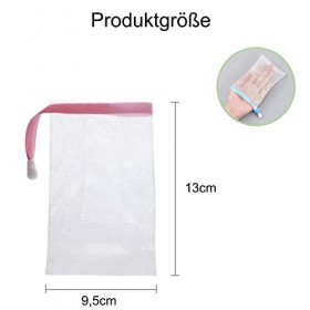 Catelves Lot de 8 sachets à savon en nylon - Pour shampooing fixe, filet à savon, pour le bain, le nettoyage du visage, le co