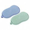 SUPVOX 2pcs Éponge de Bain Exfoliant Fibre Végétale Serviette Nettoyant Éponge Corps pour Bebe Douche et Spa Bleu et Vert