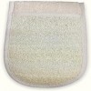 Pochette en fibre de citrouille naturelle, pochette pour spa et douche, pochette de gant de bain bio naturelle 1 pièce