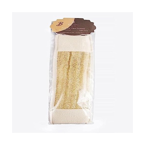 Pochette en fibre de citrouille naturelle, longue pochette de douche pratique avec cordon de serrage, pochette de bain bio na