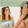 Éponge de Konjac visage Cassiana - Démaquillant double face, Nettoyant et Exfoliant - Fibres végétales 100% naturelles. Parfa