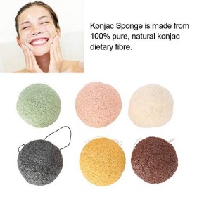 6pcs / set Konjac Éponge, 100% Pure Naturellement Naturel Feuilletée Konjac Éponges Outil De Massage Outils pour peau humide/