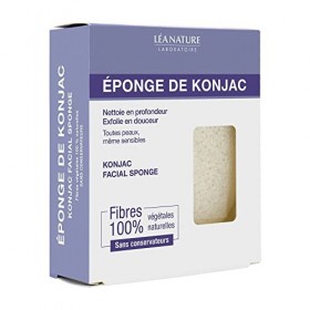 Eau Thermale Jonzac - Eponge de konjac - Nettoyants - Tous types de peaux, même sensibles - Fibres 100% végétales - Lot de 2