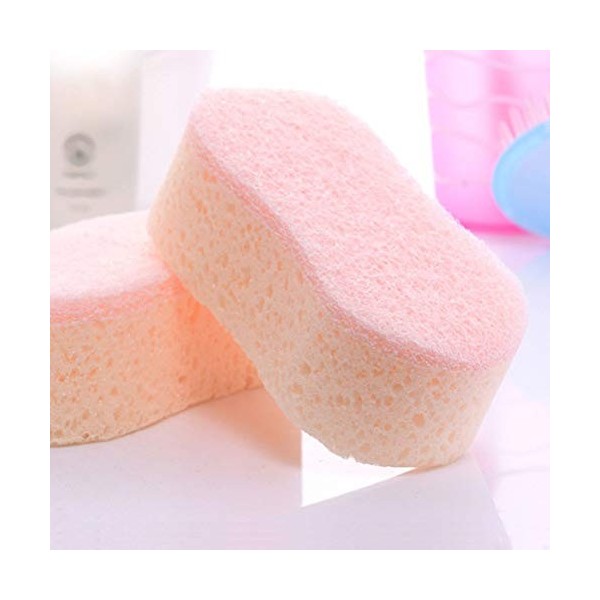 TOPBATHY Éponge de Bain pour bébé Brosses de Douche Nettoyage Visage éponges pour Femmes Bébé Enfants