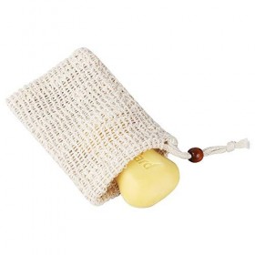 Dadabig 10PCS Sac à Savon, Sac à Savon en Sisal, Sac à Savon Bio, Pochette Savon, Sac de Savon en Fibre Naturelle et Cordon d