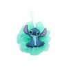 DISNEY STITCH - Fleur de Douche STITCH silicone 3D - Eponge corps enfant - Eponge de bain - Accessoires de bain ludique enfan