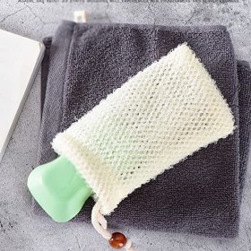 XENITE Brosses for Le Bain et Le Corps ， 2pc Épaissir Nylon Savon Saver Bag Pouch Bar Abondant Bulle Mousse Savon Sacs Exfoli