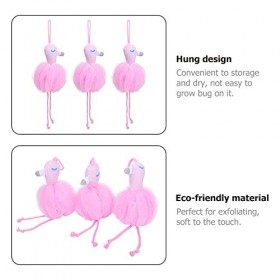 EVANEM Éponge for le corps 9 pièces mailles dépurateur de salle de bain brosses de douche éponges souples pouf de corde for 