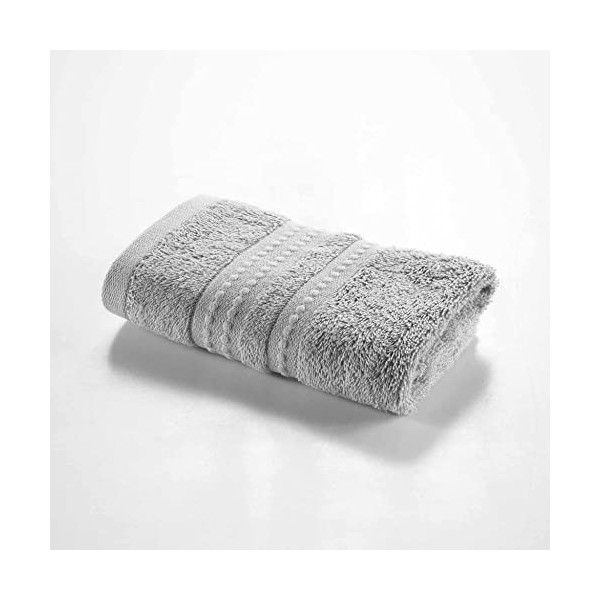 Douceur dIntérieur 2 Gants De Toilette, Coton, Ardoise, 15 x 21 cm