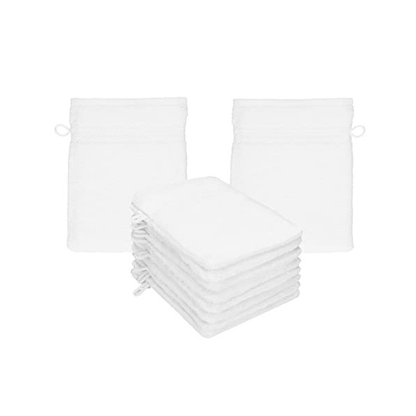 Betz Premium Lot de 10 Gants de Toilette en éponge lavettes pour Le Visage en 100% Coton Gant de Toilette pour bébé Couleur B