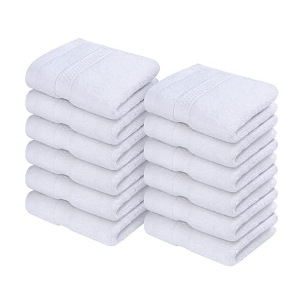 Utopia Towels - Lot de Serviettes de Toilette Premium 30 x 30 CM, Gris 100% Coton, Gants de Toilette/Serviette de Visage, T