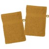 LOVELY CASA - Lot de 2 gants de toilette 15 x 21 cm - LAGUNE - Blanc