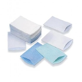 euromedis 100 x Gant de Toilette jetable en Non-tissé Bleu