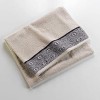 2 Gants de Toilette 15 x 21 cm Esteban Ocre, Eponge Jacquard