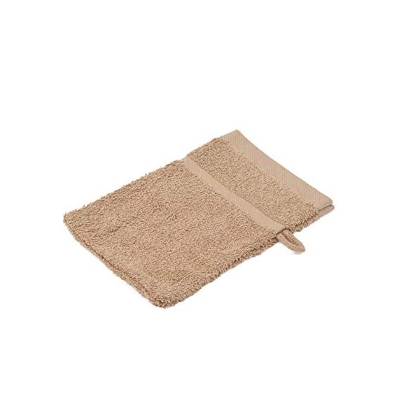 Gözze - Gant de Toilette, Lot de 4, Doux et absorbant, 100% Coton, 16 x 21 cm - Argenté