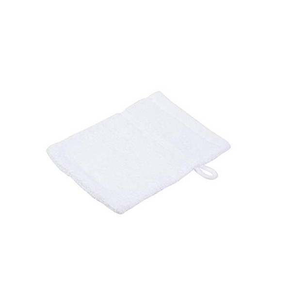 Gözze - Gant de Toilette, Lot de 4, Doux et absorbant, 100% Coton, 16 x 21 cm - Argenté