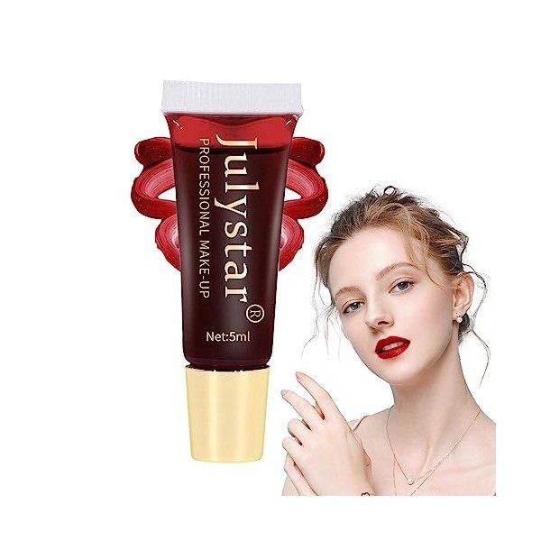 Lip Stain Peel Off longue durée,Teinture de masque Peel Off pour les lèvres | Teinture à lèvres longue durée, imperméable, co