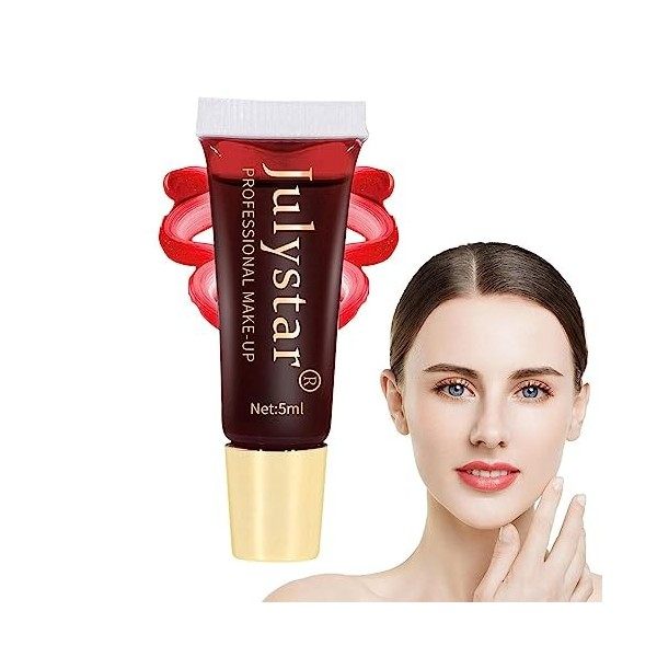 Lip Stain Peel Off longue durée | Brillant à lèvres coloré Peel-Off,Teinture à lèvres longue durée, imperméable, couleur natu