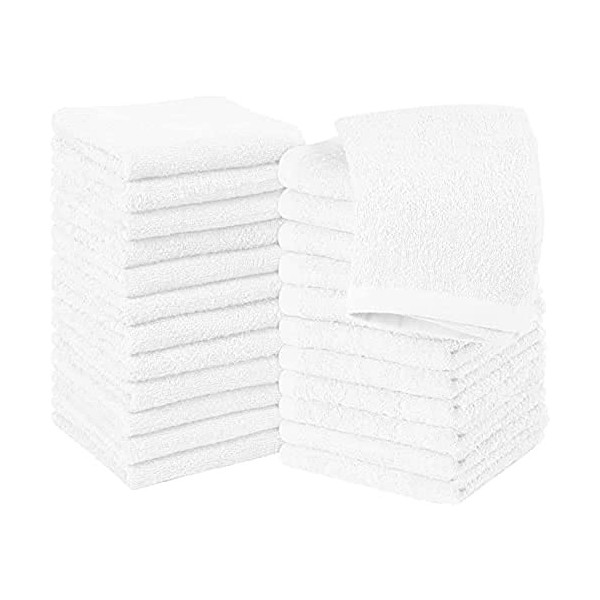 Penguin Home 100% Washcloths Acru-30x30 cm-Soft Face Towels-Plush Luxury Wash Cloths for Bathrooms/Hotel washrooms-400 GSM, C