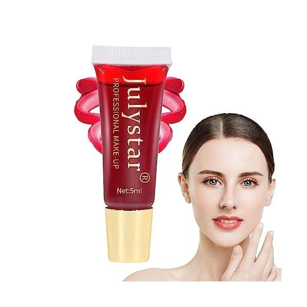 Lip Stain Peel Off longue durée | Brillant à lèvres coloré Peel-Off,Teinture à lèvres longue durée, imperméable, couleur natu