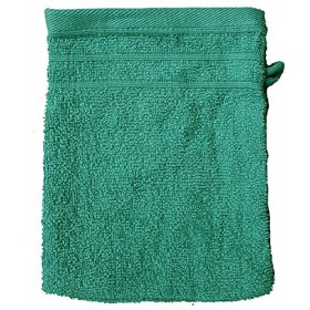 Lot de 10 gants de toilette en éponge 5 x 2 couleurs assorties - Environ 14 x 21 cm, 100 % coton, uni