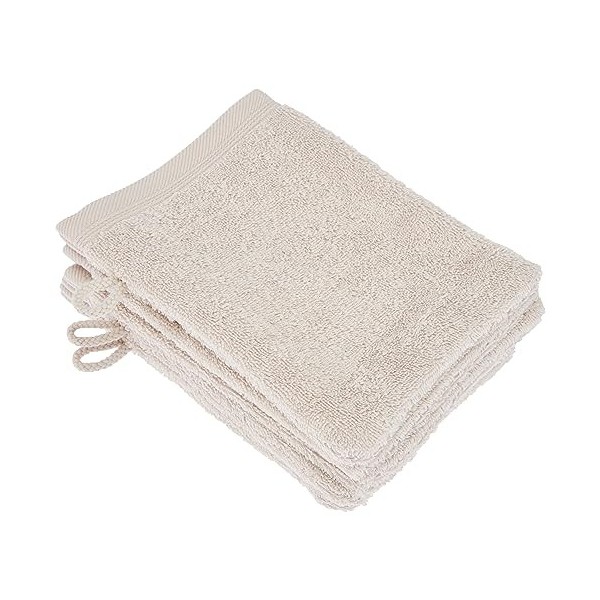 De Witte Lietaer Contessa Luxe Lot de 6 Gants de Toilette, Coton, Vert pétrole 16x22 cm