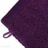 Lot de 2 Gants de Toilette 16x21 cm 100% Coton peigné Alba Violet