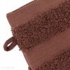 Lot de 2 Gants de Toilette 16x21 cm Luxor Marron