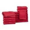 Ample Decor Lot de 20 serviettes pour le visage 100 % coton 600 g/m² - 30 x 30 cm - Séchage rapide - Douces et absorbantes - 