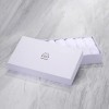 VINN DUNN LUXURY Lot de 6 débarbouillettes pour le visage de Noël 100 % coton 600 g/m² Blanc pur avec coffret cadeau de quali