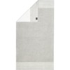 Cawö Home Luxury Home Two-Tone 590 Serviettes de bain Platine 76 80 x 150 cm