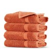 Towel Bazaar Serviettes en coton turc de qualité supérieure super douces et absorbantes 4 gants de toilette, noir 