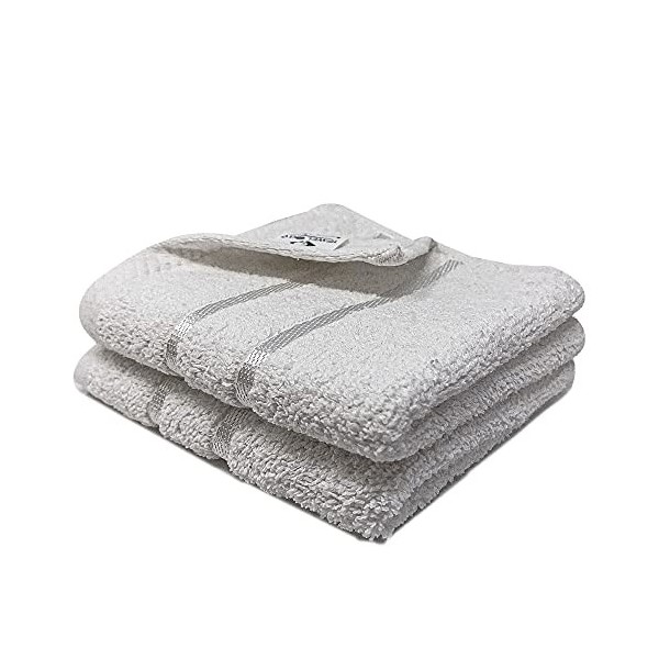 Towelogy® Lot de 6 débarbouillettes en coton 650 g/m² - Lavables en machine - 30 x 30 cm - Violet prune 650 g/m²