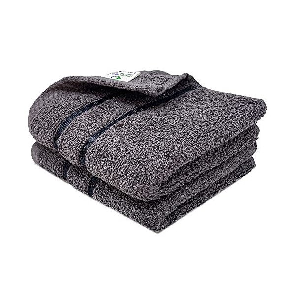 Towelogy® Lot de 6 débarbouillettes en coton 650 g/m² - Lavables en machine - 30 x 30 cm - Violet prune 650 g/m²