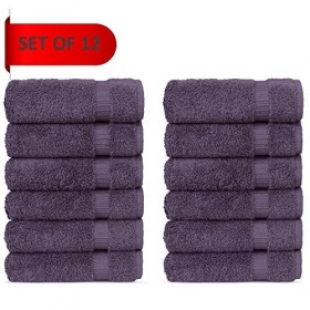 Chakir Turkish Linens Gants de Toilette turcs 100 % Coton de qualité supérieure | 33 x 33 cm Gants de Toilette - 12 pièces -