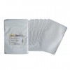 Tiga-Med Lot de 20 paquets de 50 gants de lavage ultradoux Blanc