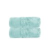 Allure Zero Twist Lot de 4 Gants de Toilette 100% Coton égyptien Bleu Marine 30 x 30 cm