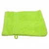 Julie Julsen Gants de lavage sans produits chimiques, 600 g/m², vert pomme, 15 x 21 cm, 100 % coton, certifié Öko-Tex Std 100