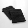 Douceur dIntérieur, 2 Gants de Toilette 15 x 21 cm Noir, 100% Coton, Tendresse