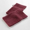 Douceur dIntérieur 2 Gants De Toilette, Bordeaux, 15 x 21 cm