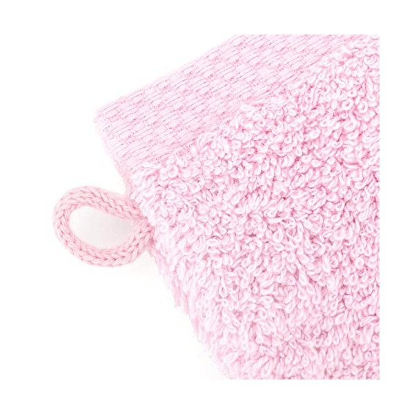 Linnea Gant de Toilette 16x21 cm Pure Rose Bonbon 550 g/m2