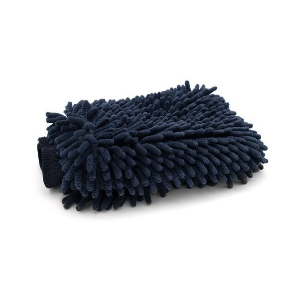 Mammoth Microfibre Mm-wmi Mammoth Onyx Noir Chenille en Microfibre Gant de Toilette