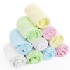 Sitrda Lot de 10 serviettes de toilette en bambou, couleurs élégantes, très absorbantes, lavables en machine, multi-usages, 2