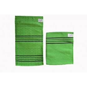 Lot de 4 serviettes exfoliantes coréennes de qualité supérieure, taille L, fabriquées en Corée