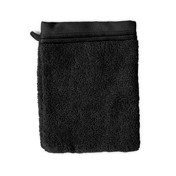 Linnea Gant de Toilette 16x21 cm Juliet Noir 520 g/m2